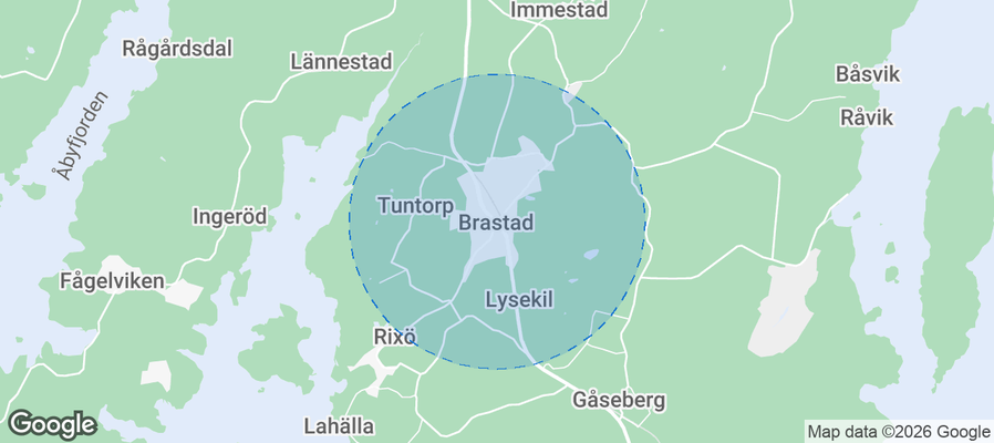 Brastad Airbnb map